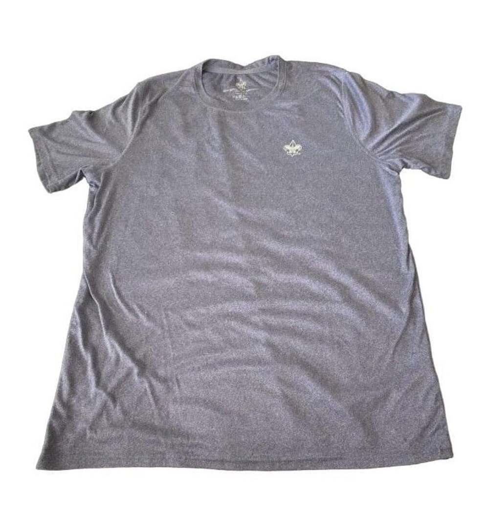 Boy Scouts of America Performance T-Shirt Size Large Heather Blue